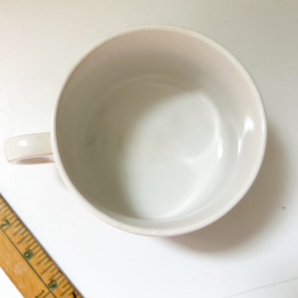 Vintage Mid-Century White Mushroom Recipe Soup Mug 70’s - Picture 5 of 6